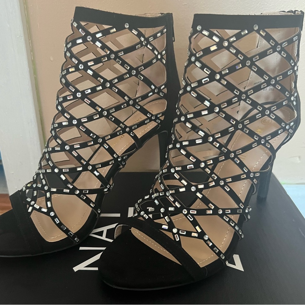 Stilettos high heels size 8.5 black
